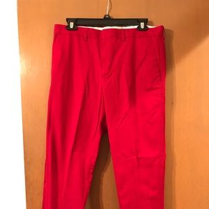 Men’s red dress pants